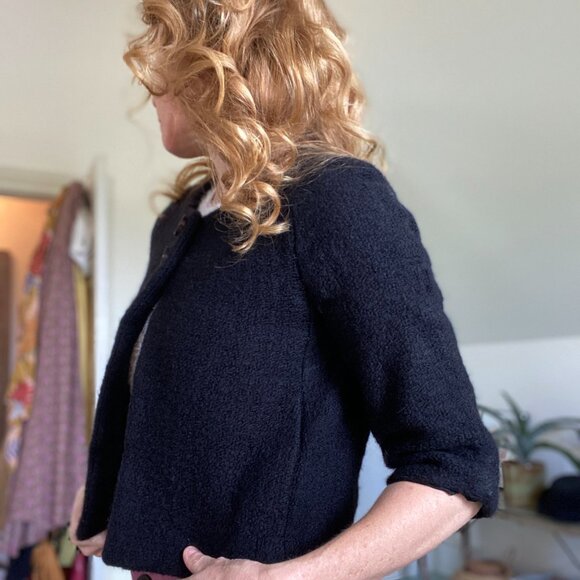 Like-new Banana Republic Cropped Wool Jacket - Picture 3 of 12